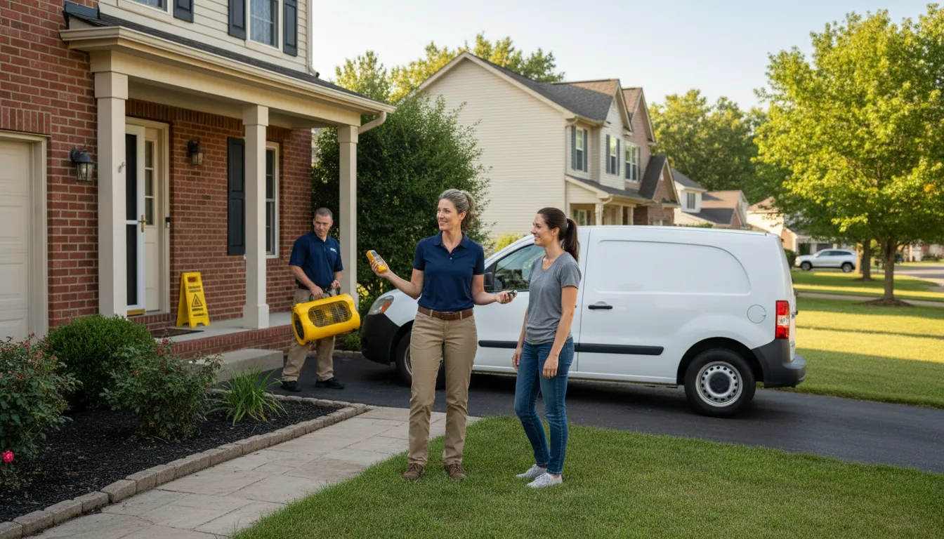 Residential water damage restoration in Oxford, NE